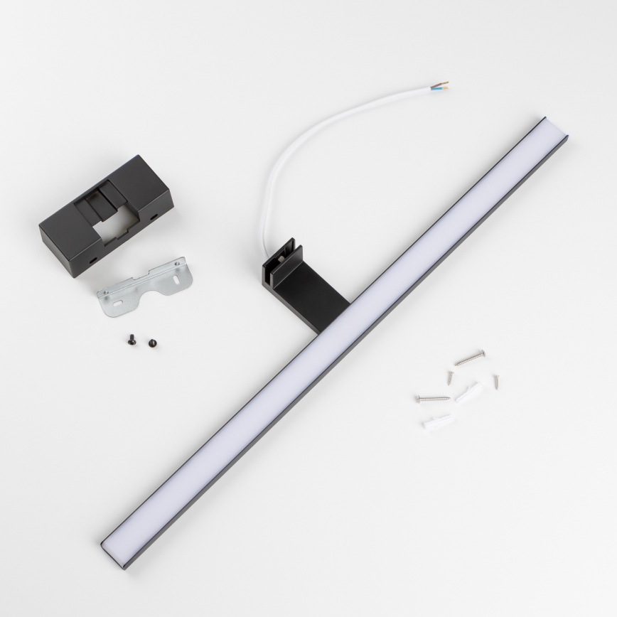 Aigostar - LED Kúpeľňové osvetlenie zrkadla LED/12W/230V 4000K 60 cm IP44 čierna