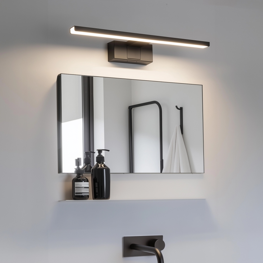 Aigostar - LED Kúpeľňové osvetlenie zrkadla LED/8W/230V 4000K 40 cm IP44 čierna