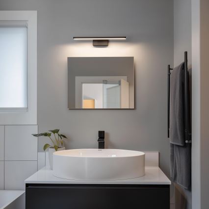 Aigostar - LED Kúpeľňové osvetlenie zrkadla LED/8W/230V 4000K 40 cm IP44 čierna