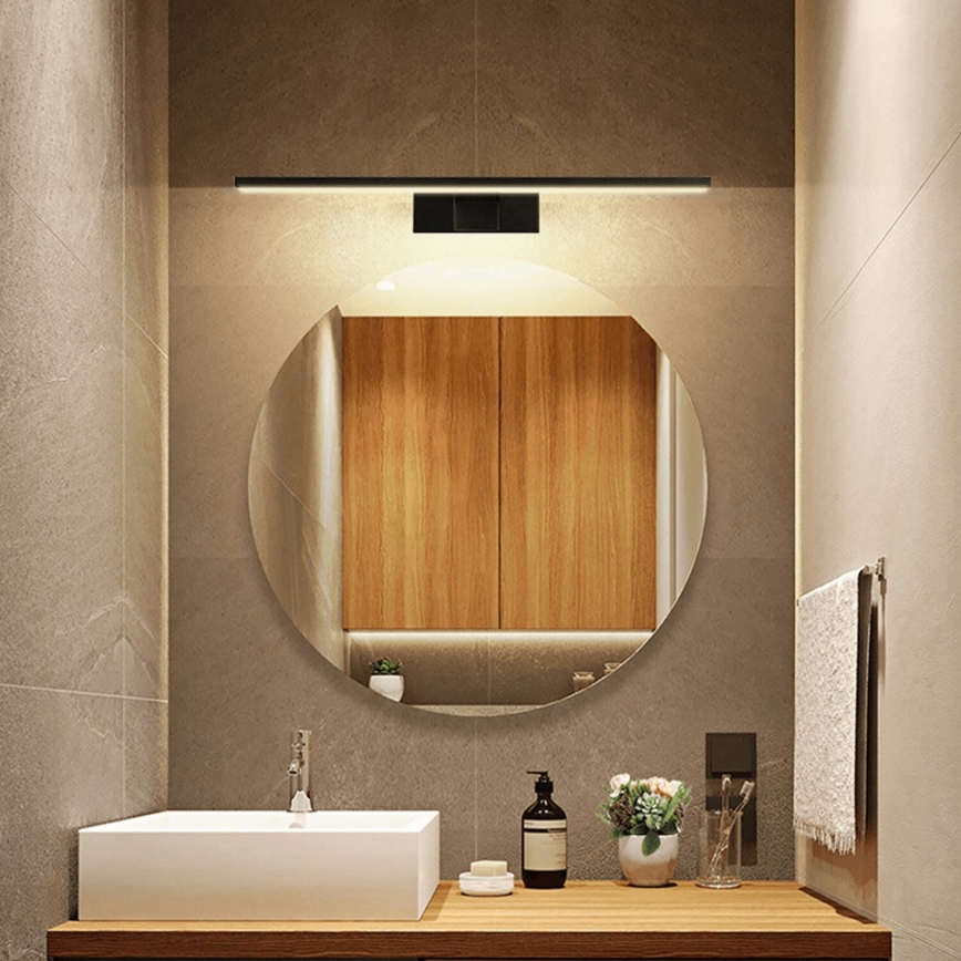 Aigostar - LED Kúpeľňové osvetlenie zrkadla LED/8W/230V 4000K 40 cm IP44 čierna