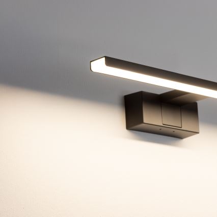 Aigostar - LED Kúpeľňové osvetlenie zrkadla LED/8W/230V 4000K 40 cm IP44 čierna