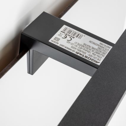 Aigostar - LED Kúpeľňové osvetlenie zrkadla LED/8W/230V 4000K 40 cm IP44 čierna