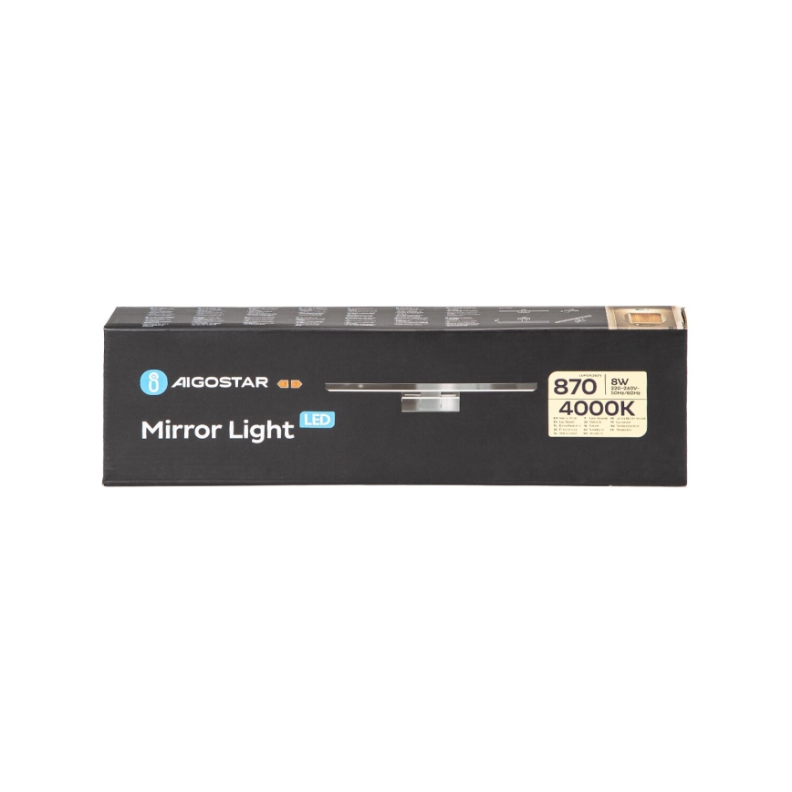 Aigostar - LED Kúpeľňové osvetlenie zrkadla LED/8W/230V 4000K 40cm IP44