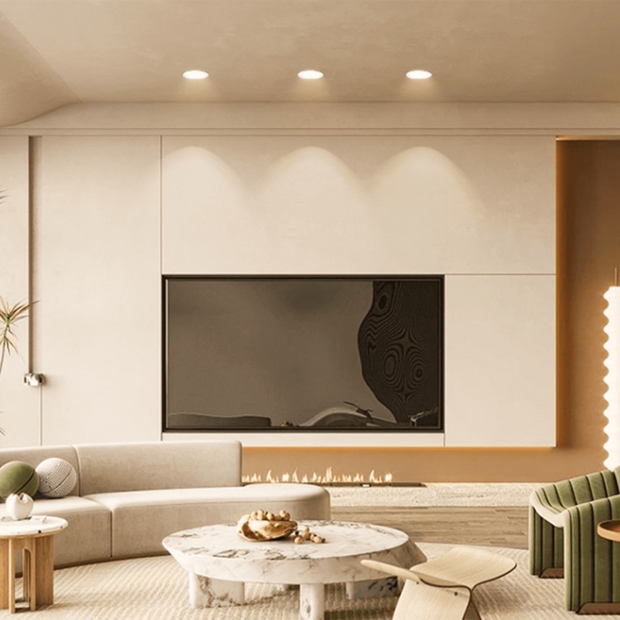 Aigostar - LED Kúpeľňové podhľadové svietidlo LED/4,8W/230V 3000K biela IP65
