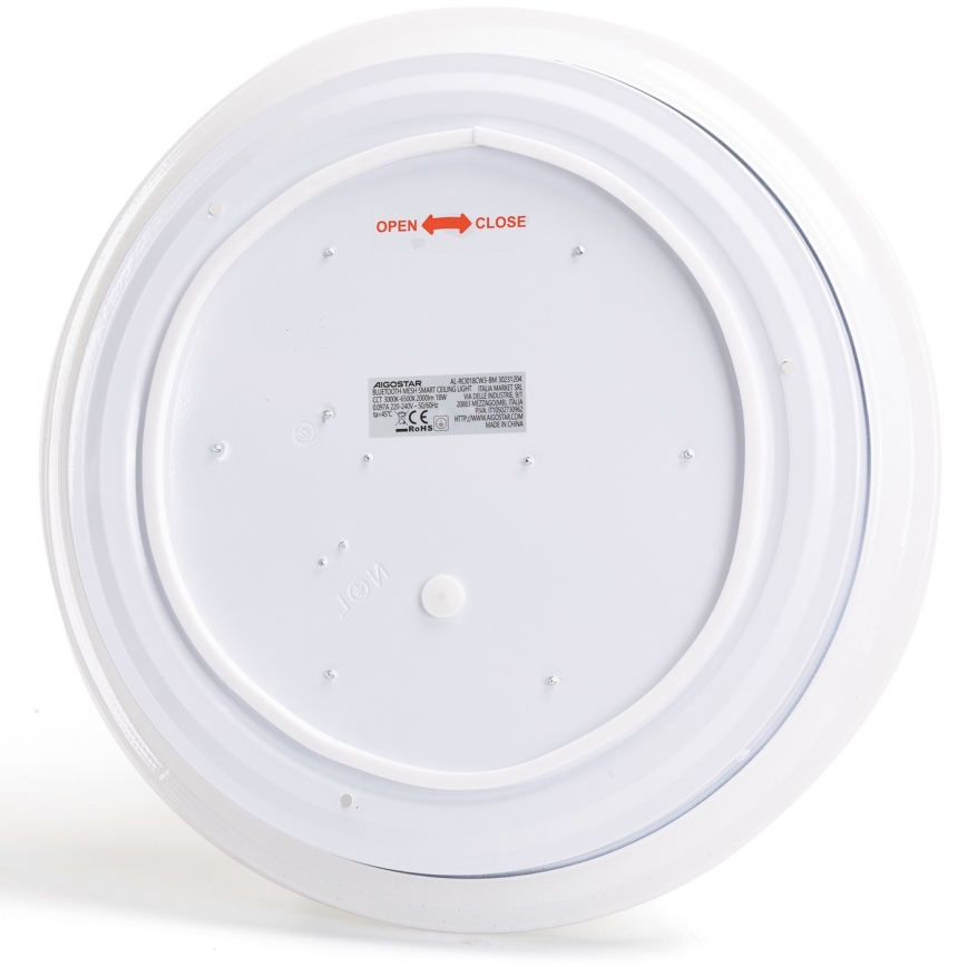 Aigostar - LED Stmievateľné kúpeľňové stropné svietidlo MESH Smart LED/18W/230V 3000-65000K IP44 + diaľkové ovládanie