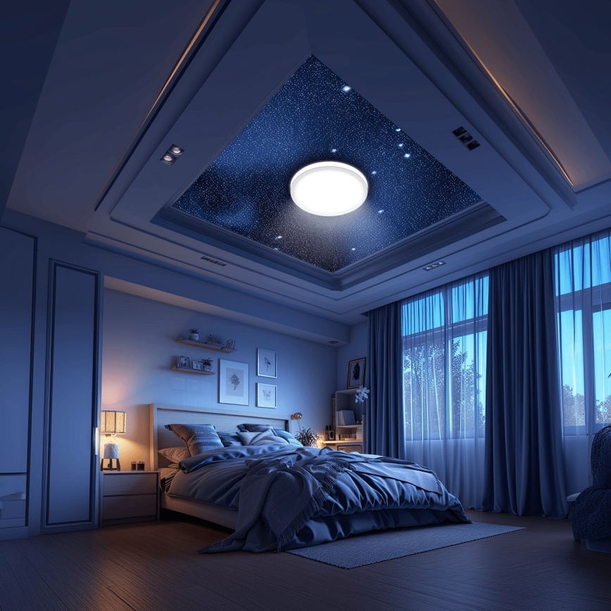 Aigostar - LED Stmievateľné kúpeľňové stropné svietidlo MESH Smart LED/24W/230V 3000-6500K IP44 + diaľkové ovládanie