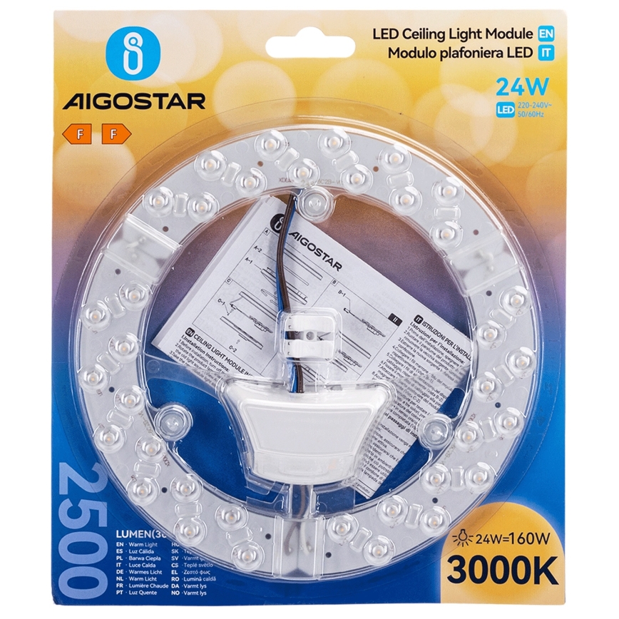 Aigostar - LED magnetický modul LED/24W/230V 3000K