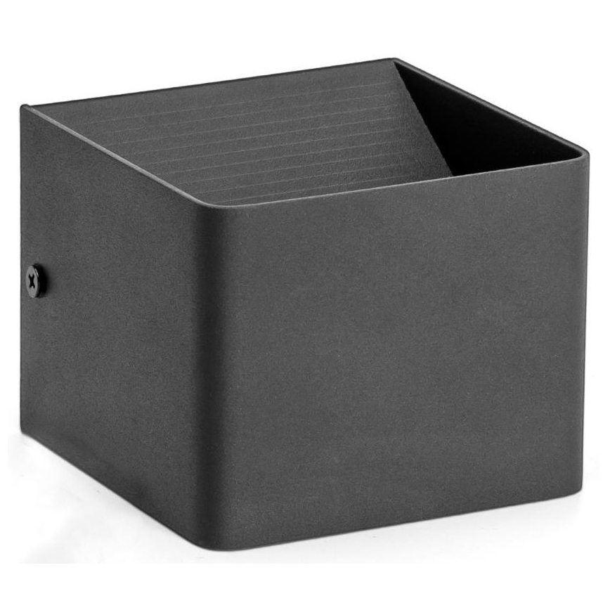 Aigostar - LED Nástenné svietidlo LED/5,5W/230V 10x10 cm čierna