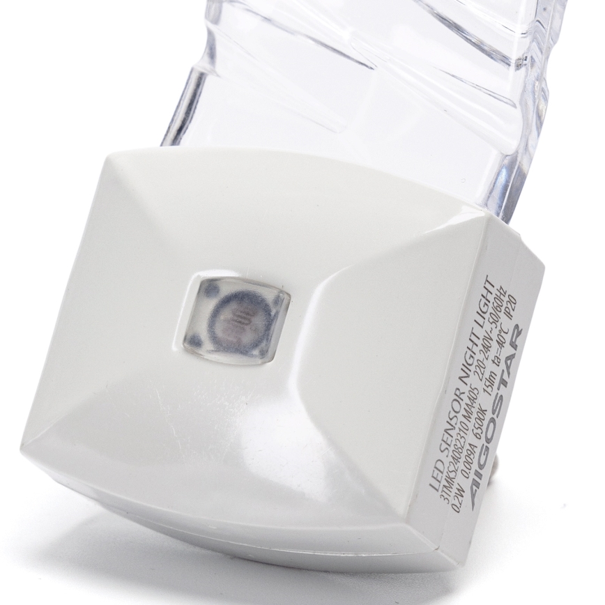 Aigostar - LED Nočné svetlo so senzorom súmraku LED/0,2W/230V 6500K