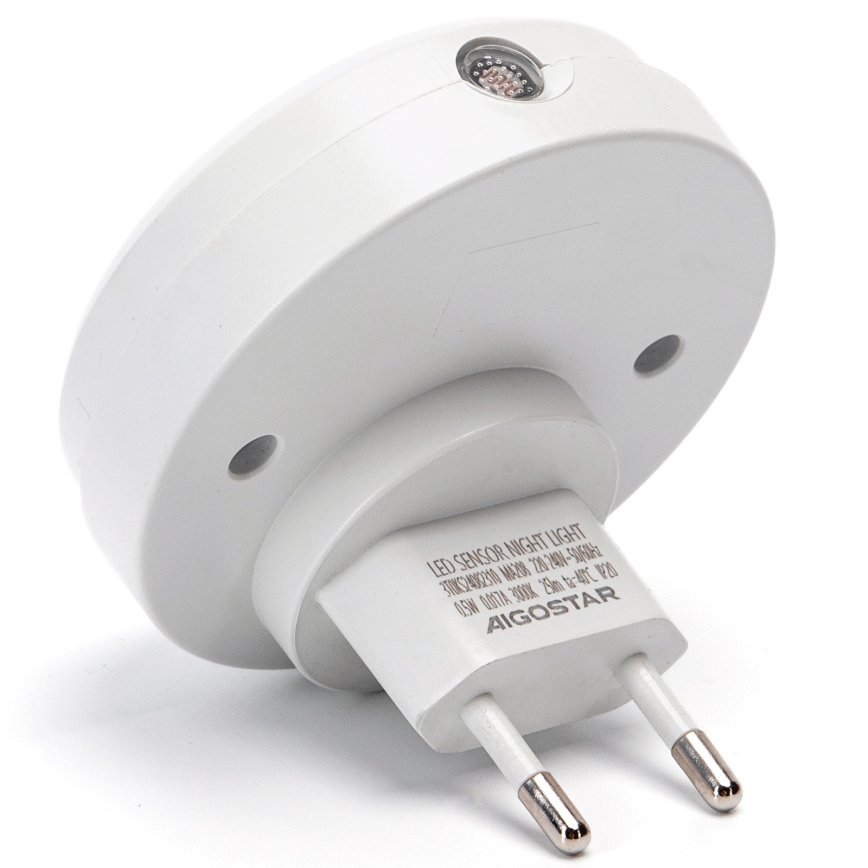 Aigostar - LED Nočné svetlo so senzorom súmraku LED/0,5W/230V 6500K