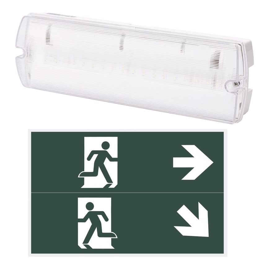 Aigostar - LED Núdzové svietidlo EMERGENCY EXIT LED/4W/230V IP65 6500K 600mAh