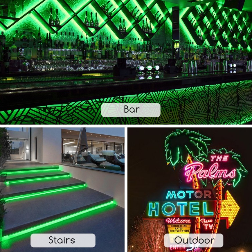 Aigostar - LED Pásik LED/350W/230V 50m zelená IP65