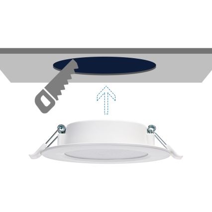 Aigostar - LED Podhľadové svietidlo LED/6W/230V 3000K pr. 11,8 cm biela