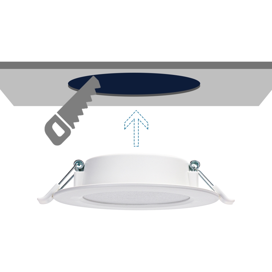 Aigostar - LED Podhľadové svietidlo LED/6W/230V 3000K pr. 11,8 cm biela