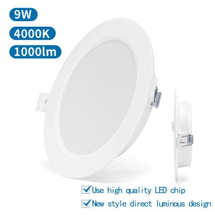 Aigostar - LED Podhľadové svietidlo LED/9W/230V 4000K pr. 14,5 cm biela