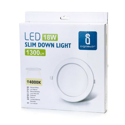 Aigostar - LED Podhľadové svietidlo ULTRATHIN LED/18W/230V 4000K biela