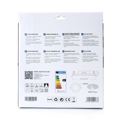 Aigostar - LED Podhľadové svietidlo ULTRATHIN LED/18W/230V 4000K biela