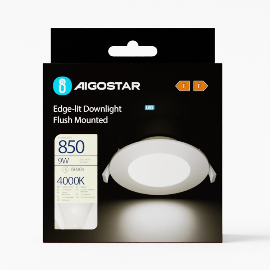 Aigostar - LED Podhľadové svietidlo ULTRATHIN LED/9W/230V 4000K biela
