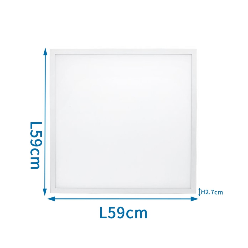 Aigostar - LED Podhľadový panel LED/40W/230V 3000K/4000K/6500K 60x60cm biela