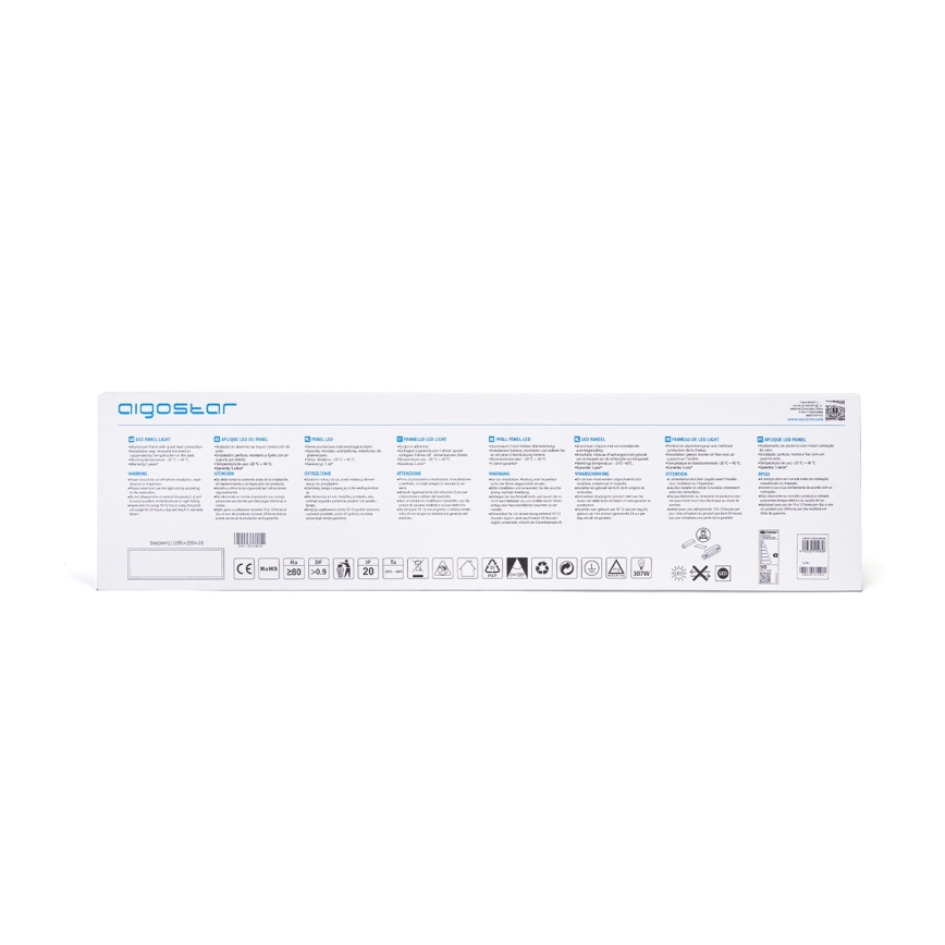 Aigostar - LED Podhľadový panel LED/50W/230V 4000K 120x30cm biela