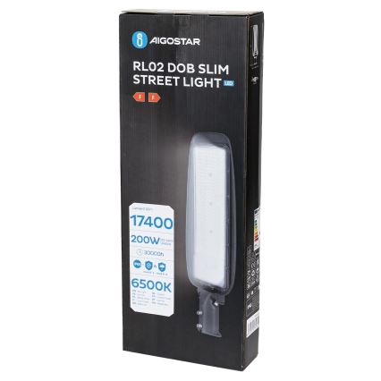 Aigostar - LED pouličné svietidlo SLIM LED/200W/230V 6500K IP65