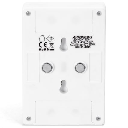 Aigostar - LED Prenosné nočné svietidlo LED/3xAAA 6500K