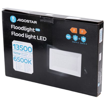 Aigostar - LED reflektor LED/150W/230V 6500K IP65 čierna