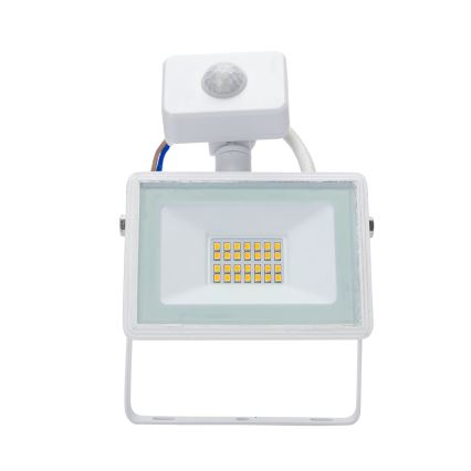 Aigostar - LED Reflektor so senzorom LED/20W/230V 4000K IP65 biela