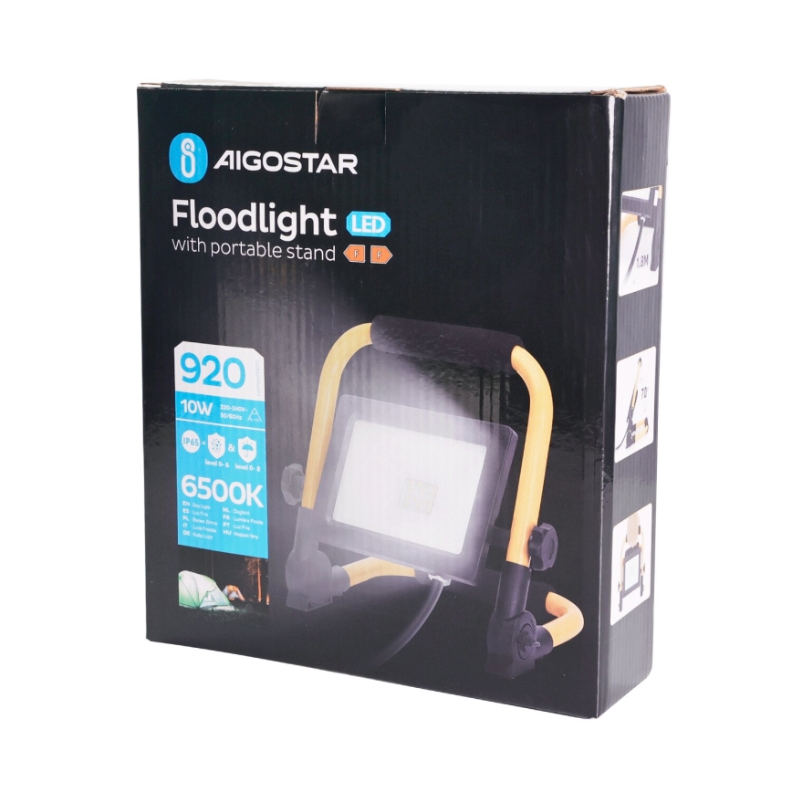 Aigostar - LED Reflektor so stojanom LED/10W/230V 6500K IP65