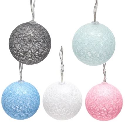 Aigostar - LED reťaz 10xLED/3xAA 2 m teplá biela