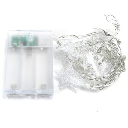 Aigostar - LED reťaz 20xLED/3xAA 3,3 m hviezdy