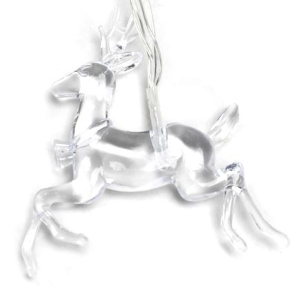 Aigostar - LED reťaz 20× LED, napájanie 3× AA, dĺžka 3,3 m, so sobmi