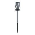 Aigostar - LED RGB Solárna lampa LED/0,006W/1,2V 35,5 cm 100 mAh matný chróm IP44