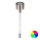 Aigostar - LED RGB Solárna lampa LED/0,006W/1,2V 40 mAh 36,7cm matný chróm IP44