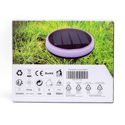 Aigostar - LED RGB Solárne svietidlo LED/0,6W/3,7V IP65