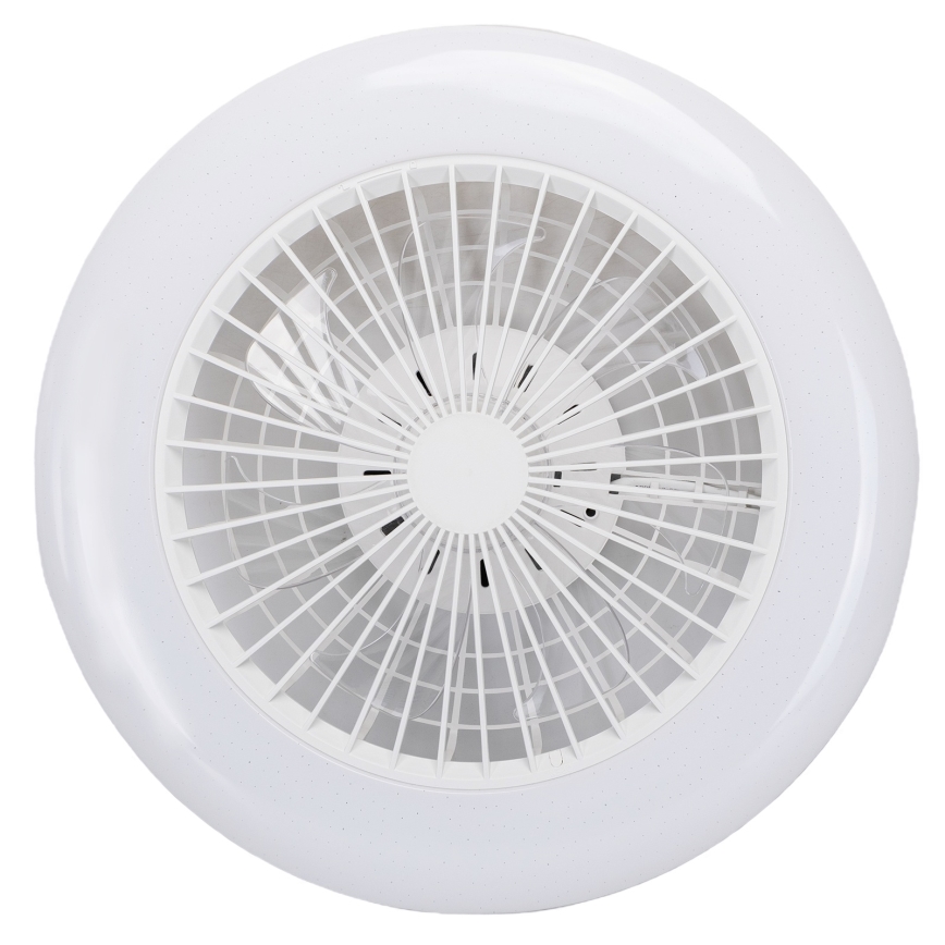 Aigostar - LED RGB Stmievateľné stropné svietidlo s ventilátorom MESH LED/40W/230V 2700-6500K biela + diaľkové ovládanie