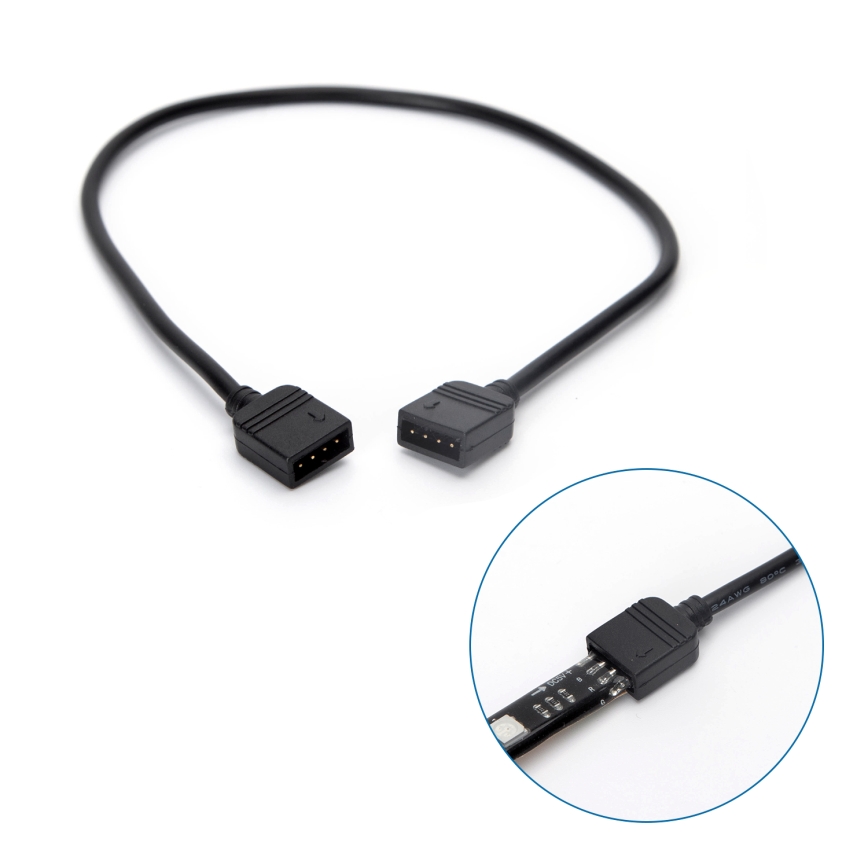 Aigostar - LED RGB Inteligentný Stmievateľný pásik 4x0,5m LED/4,5W/5V Wi-Fi + diaľkové ovládanie