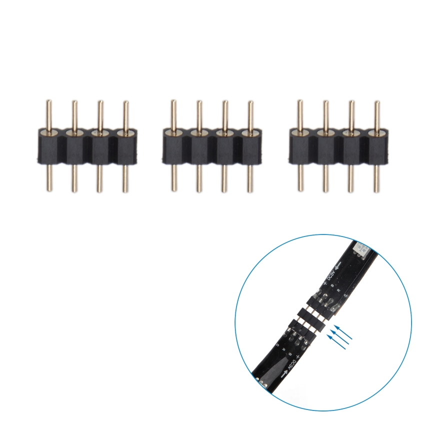 Aigostar - LED RGB Inteligentný Stmievateľný pásik 4x0,5m LED/4,5W/5V Wi-Fi + diaľkové ovládanie