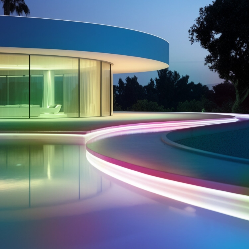 Aigostar - LED RGB stmievateľný solárny pásik LED/1,6W/3,2V 3+2m IP65 1800 mAh + diaľkové ovládanie