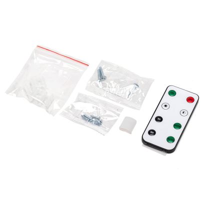 Aigostar - LED RGB stmievateľný solárny pásik LED/1,6W/3,2V 3+2m IP65 1800 mAh + diaľkové ovládanie