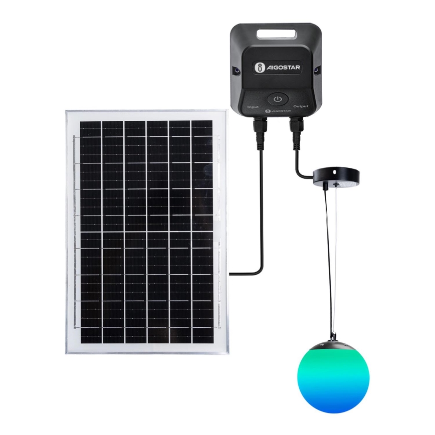 Aigostar - LED RGB Stmievateľný solárny luster MESH LED/35W/3,7V 8000 mAh 2700K-6500K IP65 pr. 50 cm