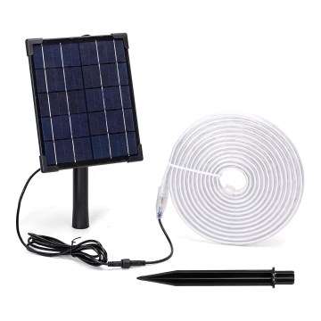 Aigostar - LED RGB Stmievateľný solárny pásik LED/5W/3,2V 5+2m IP65 + diaľkové ovládanie