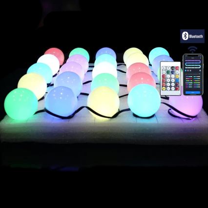 Aigostar - LED RGBIC Dekoratívny svetelný reťaz 25xLED/5W/USB 10 m viacfarebný