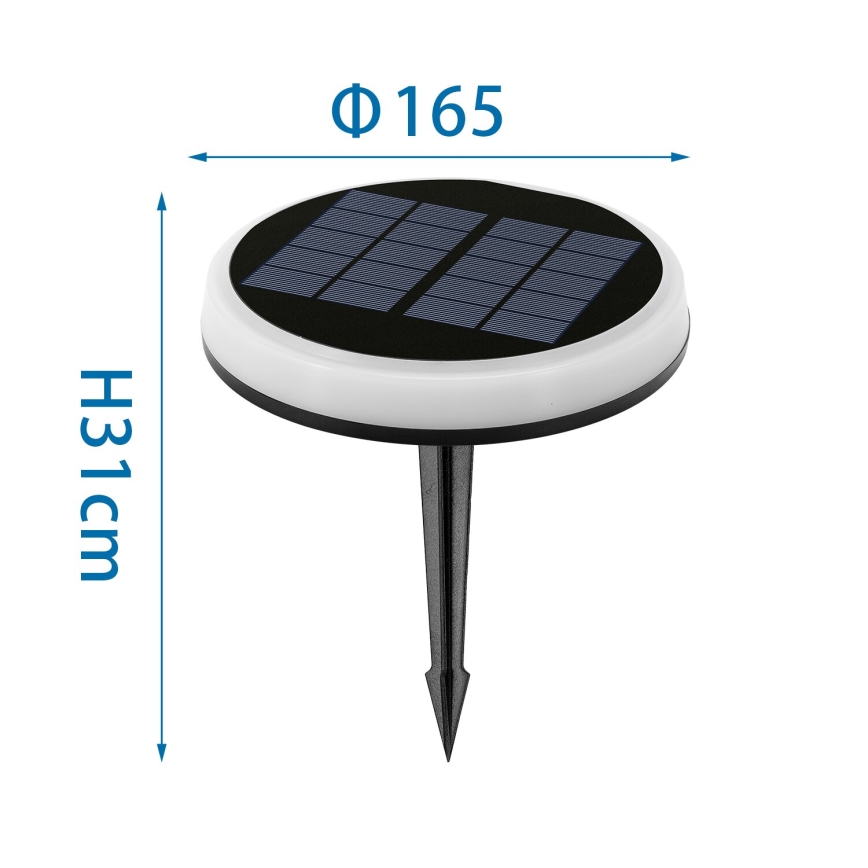 Aigostar - LED RGBIC Solárne svietidlo LED/0,6W/3,7V IP65