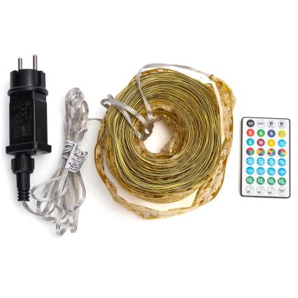 Aigostar - LED RGBICW inteligentný vonkajší vianočný reťaz MESH 100xLED 10 m IP44 + diaľkové ovládanie