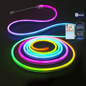 Aigostar - LED RGBICW Vonkajší vianočný reťazec 90xLED 3m IP44 + diaľkové ovládanie