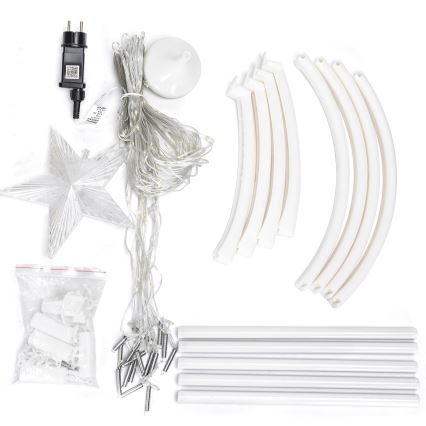 Aigostar - LED RGBICW Vonkajšia vianočná dekorácia 165xLED/230V 1,8m IP44 + diaľkové ovládanie