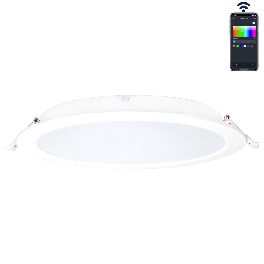 Aigostar - LED RGBW Stmievateľné kúpeľňové podhľadové svietidlo MESH Smart LED/18W/230V 2700-6500K IP44