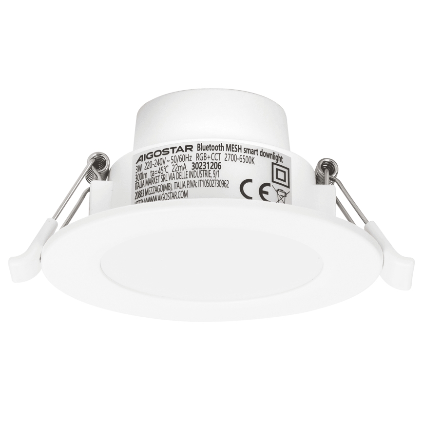 Aigostar - LED RGBW Stmievateľné kúpeľňové podhľadové svietidlo MESH Smart LED/3W/230V 2700-6500K IP44
