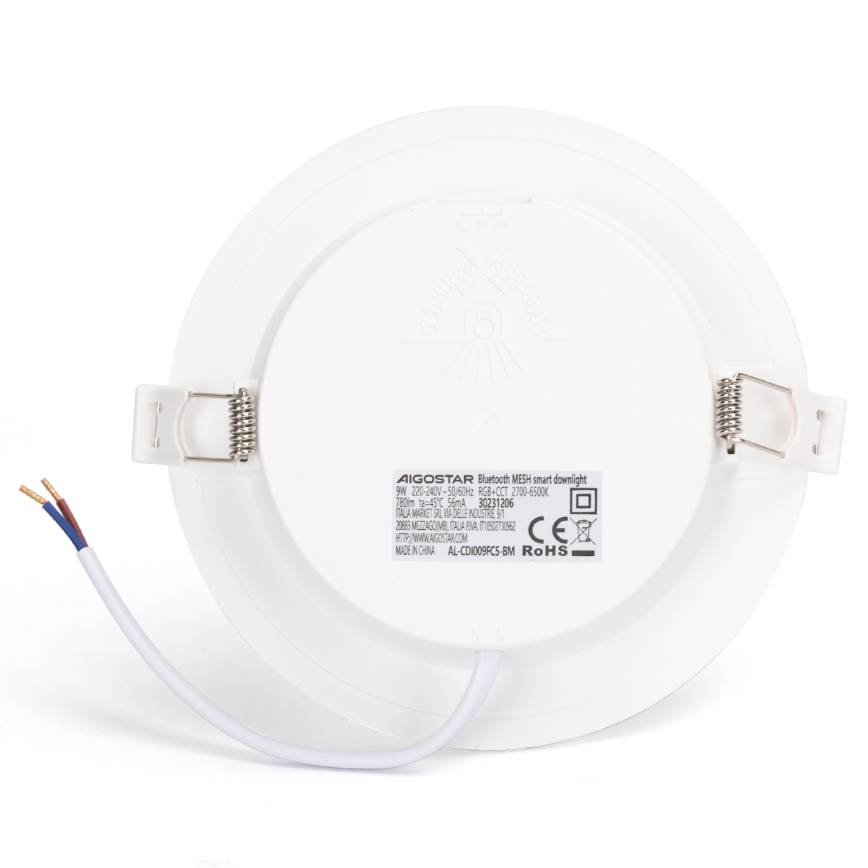 Aigostar - LED RGBW Stmievateľné kúpeľňové podhľadové svietidlo MESH Smart LED/9W/230V 2700-6500K IP44